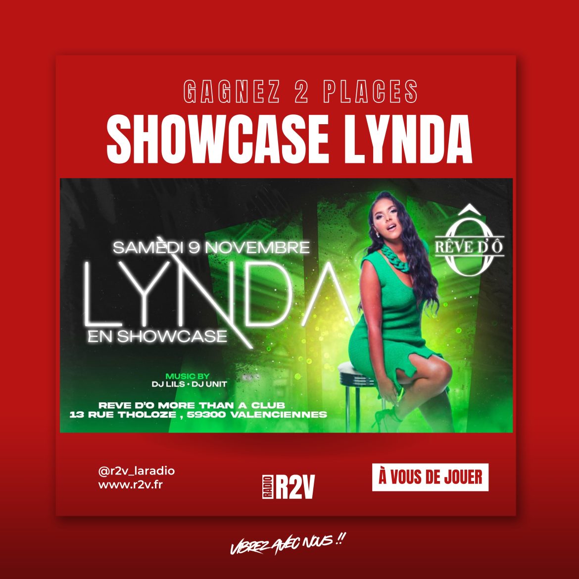 Lynda Showcase Rêve d'Ô - R2V - La Radio 2 Valenciennes