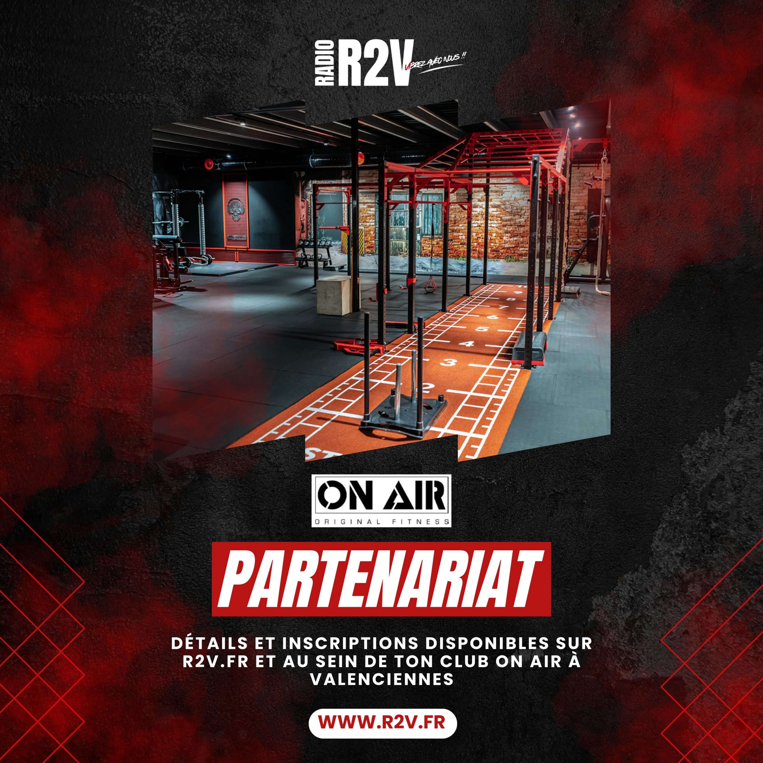 On air Fitness Valenciennes R2V - La Radio 2 Valenciennes partenariat